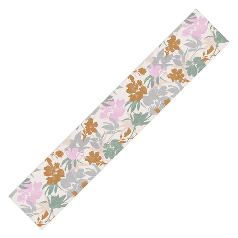 Marta Barragan Camarasa Flowery meadow pastel colors Table Runner