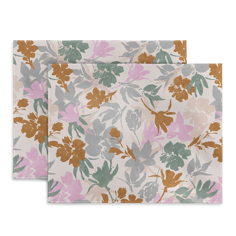 Marta Barragan Camarasa Flowery meadow pastel colors Placemat
