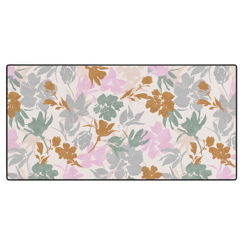Marta Barragan Camarasa Flowery meadow pastel colors Desk Mat