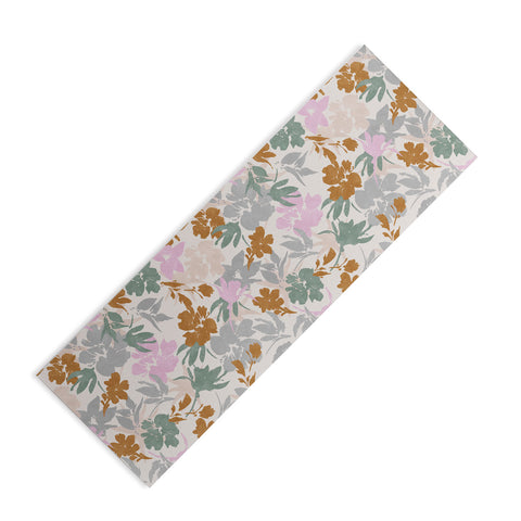 Marta Barragan Camarasa Flowery meadow pastel colors Yoga Mat