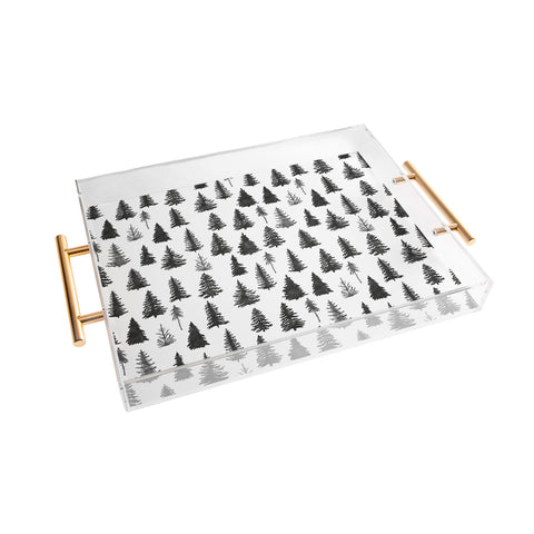 Marta Barragan Camarasa Forest in BW Acrylic Tray