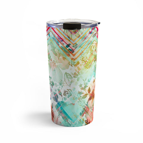 Marta Barragan Camarasa Fractal floral Travel Mug
