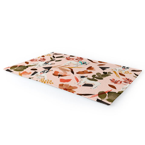 Marta Barragan Camarasa French bulldog in the meadow Area Rug