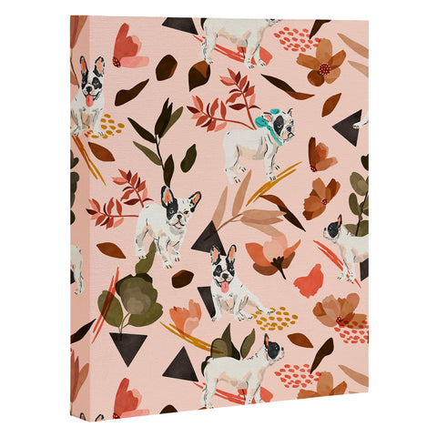 Marta Barragan Camarasa French bulldog in the meadow Art Canvas