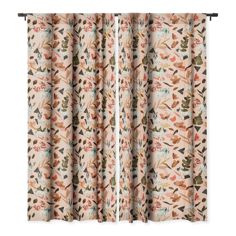 Marta Barragan Camarasa French bulldog in the meadow Blackout Window Curtain