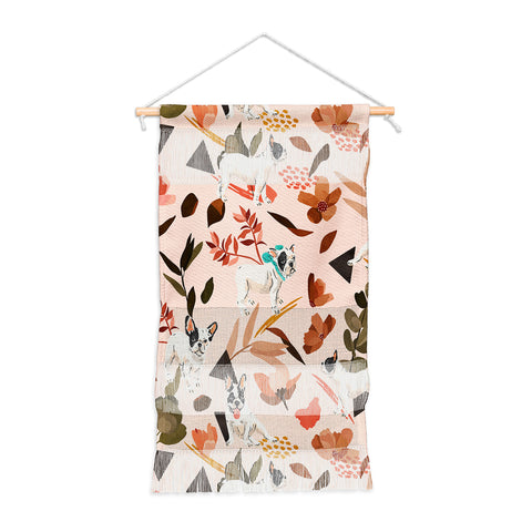 Marta Barragan Camarasa French bulldog in the meadow Wall Hanging Portrait