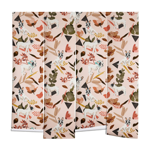 Marta Barragan Camarasa French bulldog in the meadow Wall Mural