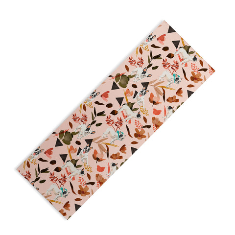 Marta Barragan Camarasa French bulldog in the meadow Yoga Mat