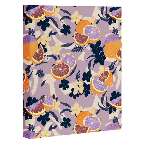 Marta Barragan Camarasa Fruit flowers and shapes SPD Art Canvas