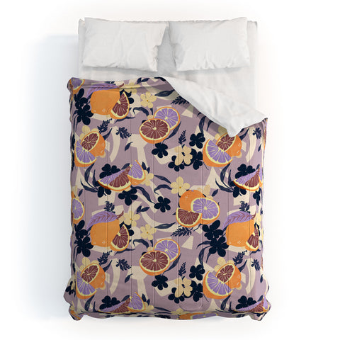 Marta Barragan Camarasa Fruit flowers and shapes SPD Comforter