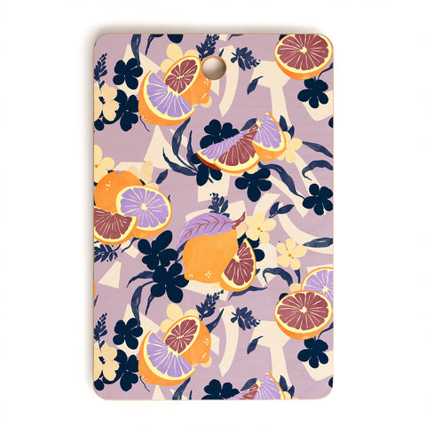 Marta Barragan Camarasa Fruit flowers and shapes SPD Cutting Board Rectangle