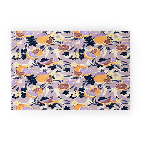Marta Barragan Camarasa Fruit flowers and shapes SPD Welcome Mat