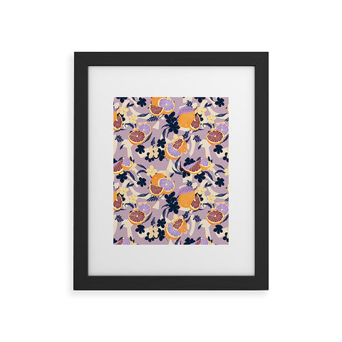 Marta Barragan Camarasa Fruit flowers and shapes SPD Framed Art Print