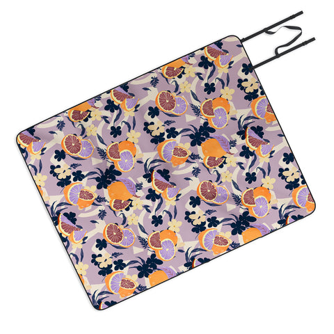 Marta Barragan Camarasa Fruit flowers and shapes SPD Picnic Blanket