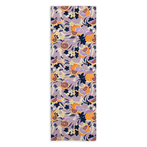 Marta Barragan Camarasa Fruit flowers and shapes SPD Yoga Towel