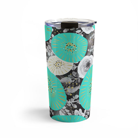 Marta Barragan Camarasa GALAXY OF FLOWERS Travel Mug