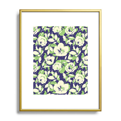 Marta Barragan Camarasa Garden floral shapes TS Metal Framed Art Print