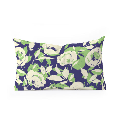 Marta Barragan Camarasa Garden floral shapes TS Oblong Throw Pillow