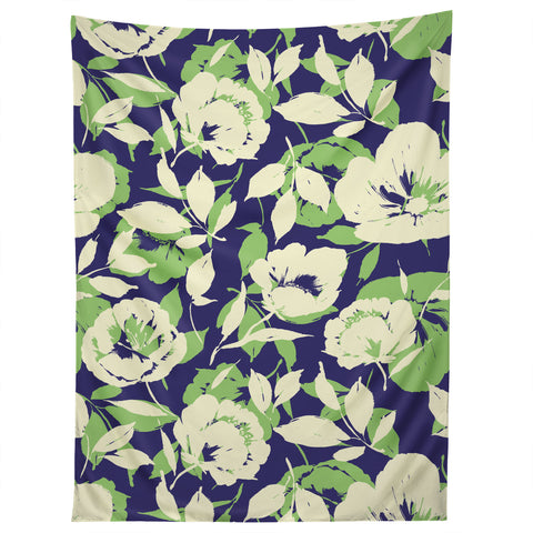Marta Barragan Camarasa Garden floral shapes TS Tapestry