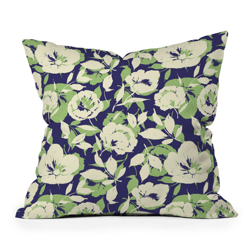 Marta Barragan Camarasa Garden floral shapes TS Throw Pillow