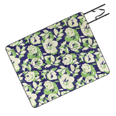 Marta Barragan Camarasa Garden floral shapes TS Picnic Blanket