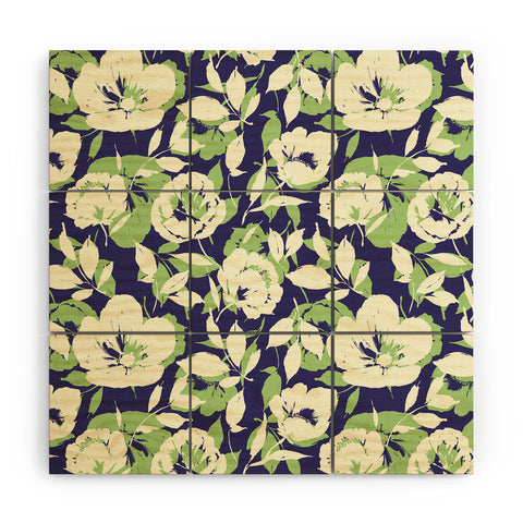 Marta Barragan Camarasa Garden floral shapes TS Wood Wall Mural