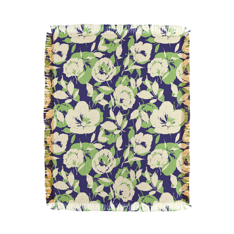 Marta Barragan Camarasa Garden floral shapes TS Throw Blanket