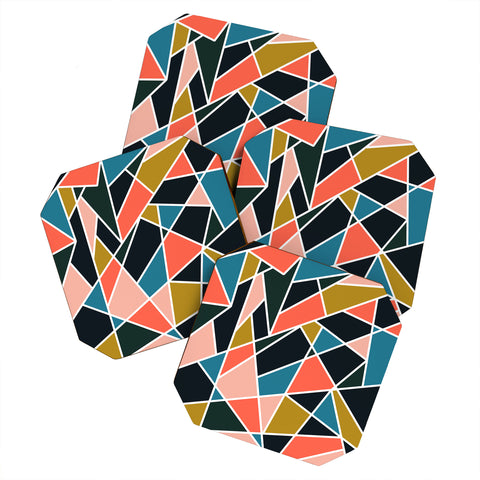 Marta Barragan Camarasa Geometric forms 07 Coaster Set