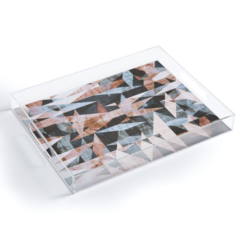 Marta Barragan Camarasa Geometric shapes textures Acrylic Tray