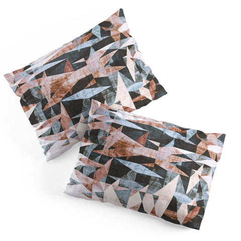 Marta Barragan Camarasa Geometric shapes textures Pillow Shams