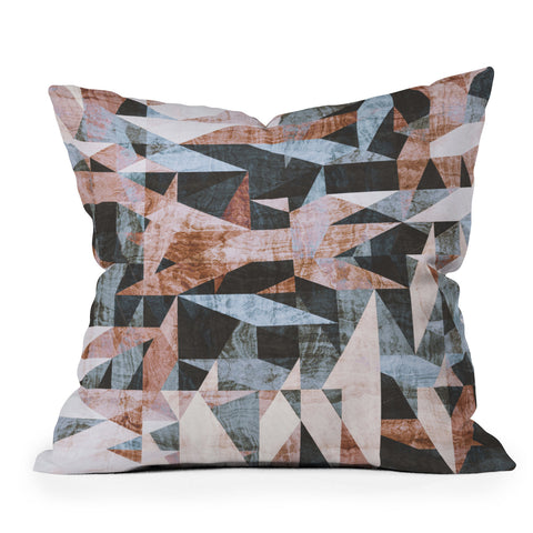 Marta Barragan Camarasa Geometric shapes textures Throw Pillow
