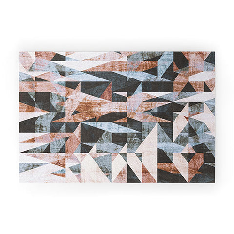 Marta Barragan Camarasa Geometric shapes textures Welcome Mat