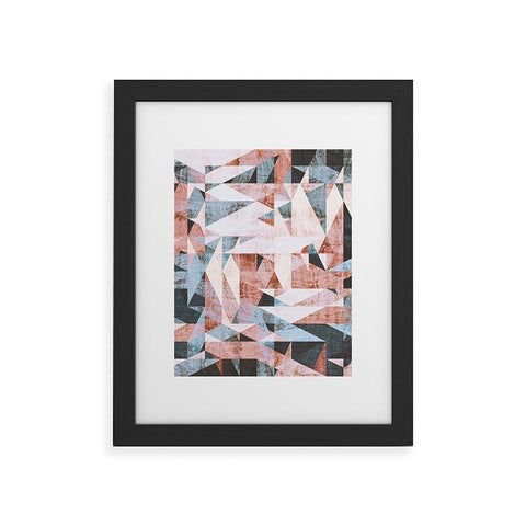 Marta Barragan Camarasa Geometric shapes textures Framed Art Print