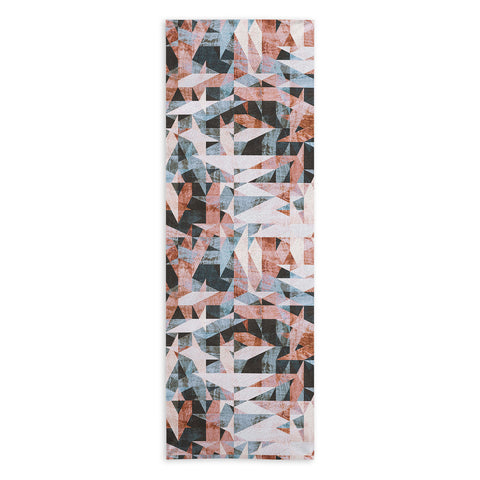 Marta Barragan Camarasa Geometric shapes textures Yoga Towel