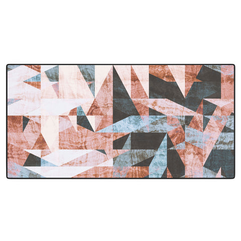 Marta Barragan Camarasa Geometric shapes textures Desk Mat