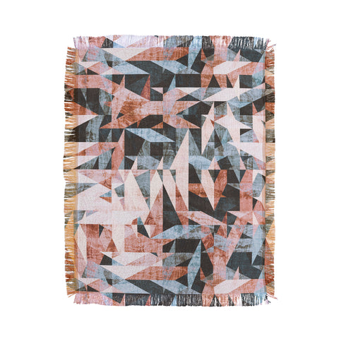 Marta Barragan Camarasa Geometric shapes textures Throw Blanket