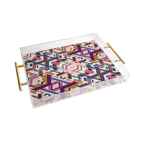 Marta Barragan Camarasa Geometric tribe Acrylic Tray