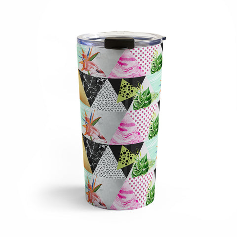 Marta Barragan Camarasa Geometric tropical Travel Mug