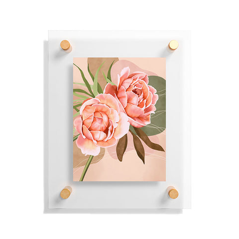 Marta Barragan Camarasa Giant modern flowers A Floating Acrylic Print