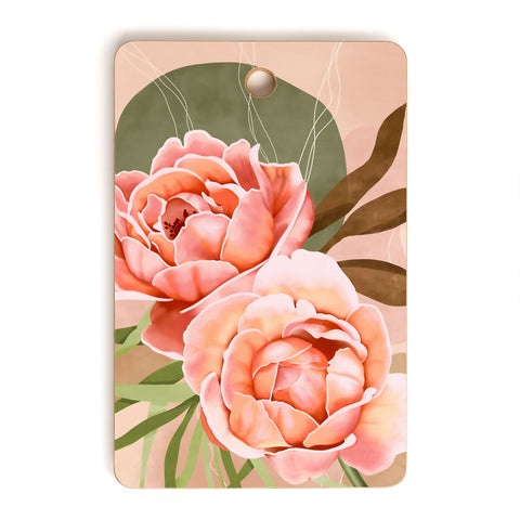 Marta Barragan Camarasa Giant modern flowers A Cutting Board Rectangle