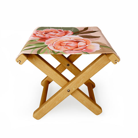 Marta Barragan Camarasa Giant modern flowers A Folding Stool