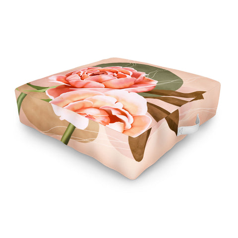 Marta Barragan Camarasa Giant modern flowers A Outdoor Floor Cushion