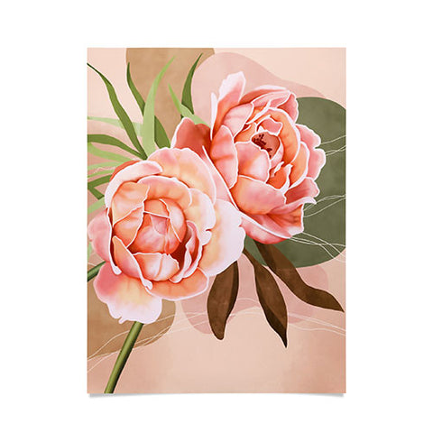 Marta Barragan Camarasa Giant modern flowers A Poster