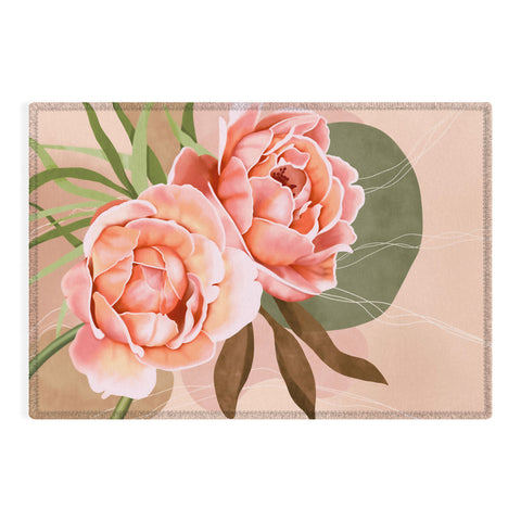 Marta Barragan Camarasa Giant modern flowers A Outdoor Rug