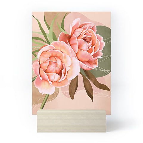 Marta Barragan Camarasa Giant modern flowers A Mini Art Print