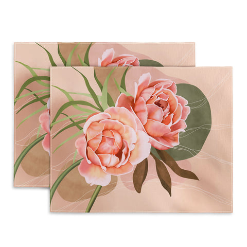 Marta Barragan Camarasa Giant modern flowers A Placemat