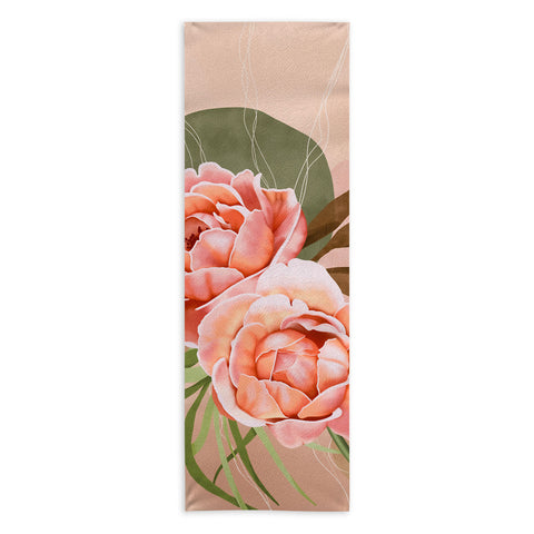 Marta Barragan Camarasa Giant modern flowers A Yoga Towel
