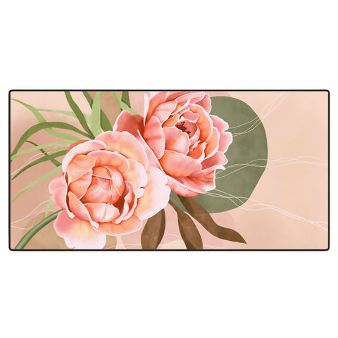 Marta Barragan Camarasa Giant modern flowers A Desk Mat