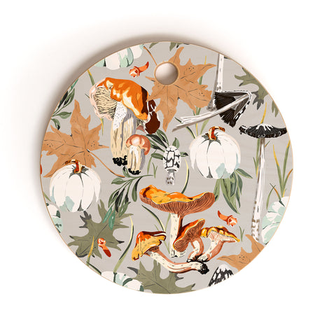 Marta Barragan Camarasa Giving way to autumn A Cutting Board Round