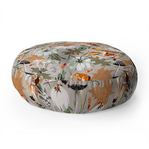 Marta Barragan Camarasa Giving way to autumn A Floor Pillow Round
